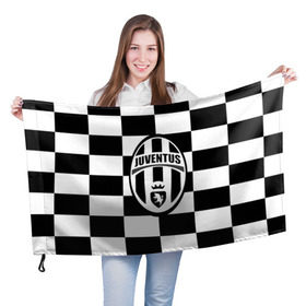 Флаг 3D с принтом Juventus в городе Новоалтайск, 100% полиэстер | плотность ткани — 95 г/м2, размер — 67 х 109 см. Принт наносится с одной стороны | juve | juventus | италия | спорт | фк | футбол | футбольный клуб | ювентус