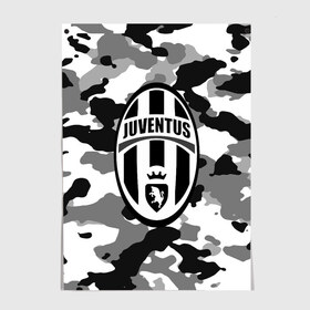 Постер с принтом FC Juventus Camouflage в городе Новоалтайск, 100% бумага
 | бумага, плотность 150 мг. Матовая, но за счет высокого коэффициента гладкости имеет небольшой блеск и дает на свету блики, но в отличии от глянцевой бумаги не покрыта лаком | football | italia | juve | juventus | logo | sport | арт | италия | лига | лого | спорт | текстура | фк | футбол | футбольный клуб | эмблема | ювентус