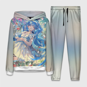 Женский костюм 3D (с толстовкой) с принтом Мику в городе Новоалтайск,  |  | hatsune miku | vocaloid | вокалоид | мику хатсуне