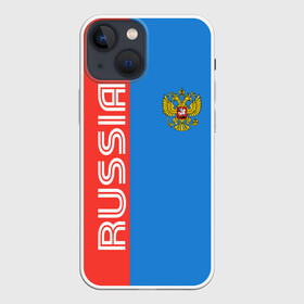 Чехол для iPhone 13 mini с принтом RUSSIA в городе Новоалтайск,  |  | russia | герб | орел | патриот | российский | россия | русский | символика | триколор