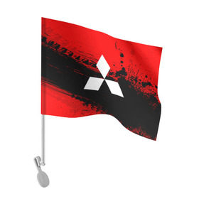 Флаг для автомобиля с принтом Mitsubishi sport в городе Новоалтайск, 100% полиэстер | Размер: 30*21 см | auto | automobile | car | machine | mitsubishi | motor | motor car | sport car | автомашина | легковой автомобиль | спортивный автомобиль | тачка