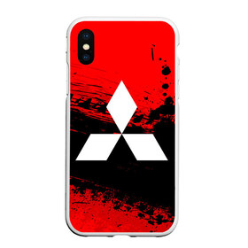 Чехол для iPhone XS Max матовый Mitsubishi sport: в городе Новоалтайск, Силикон | Область печати: задняя сторона чехла, без боковых панелей | auto | automobile | car | machine | mitsubishi | motor | motor car | sport car | автомашина | легковой автомобиль | спортивный автомобиль | тачка