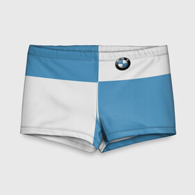 Детские купальные плавки 3D с принтом BMW в городе Новоалтайск, Полиэстер 85%, Спандекс 15% | Слитный крой, подклад по переду изделия, узкие бретели | Тематика изображения на принте: auto | bmw | авто | автомобиль | бмв | бэха