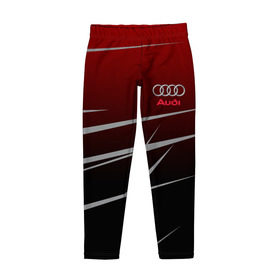 Детские леггинсы 3D с принтом AUDI SPORT в городе Новоалтайск, полиэстер 85%, спандекс 15% | эластичный пояс, зауженный крой | Тематика изображения на принте: audi | ауди | марка | машины