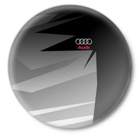 Значок с принтом AUDI SPORT в городе Новоалтайск,  металл | круглая форма, металлическая застежка в виде булавки | audi | ауди | марка | машины