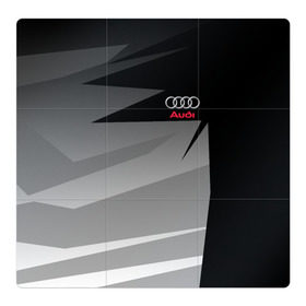 Магнитный плакат 3Х3 с принтом AUDI SPORT в городе Новоалтайск, Полимерный материал с магнитным слоем | 9 деталей размером 9*9 см | audi | ауди | марка | машины