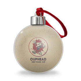 Ёлочный шар с принтом Cuphead в городе Новоалтайск, Пластик | Диаметр: 77 мм | cuphead | капхед | компьтерная игра