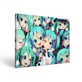 Холст прямоугольный с принтом Vocaloid в городе Новоалтайск, 100% ПВХ |  | Тематика изображения на принте: anime | hatsune miku | vocaloid | аниме | вокалоид | мику хатсуне