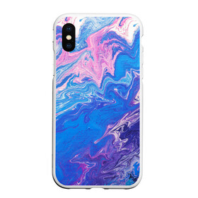 Чехол для iPhone XS Max матовый с принтом Жидкие краски в городе Новоалтайск, Силикон | Область печати: задняя сторона чехла, без боковых панелей | Тематика изображения на принте: abstraction | color | spray | tie dye | абстракция | акварель | брызги красок | живопись | искусство | капли капли | краски | текстуры | цветные краски | яркие цвета