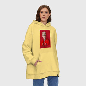 Худи SuperOversize хлопок с принтом Lil Peep - 104 в городе Новоалтайск, 70% хлопок, 30% полиэстер, мягкий начес внутри | карман-кенгуру, эластичная резинка на манжетах и по нижней кромке, двухслойный капюшон
 | lil peep | лил пип | маленький пип