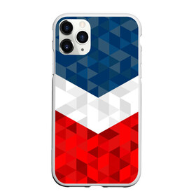 Чехол для iPhone 11 Pro Max матовый с принтом Форма России в городе Новоалтайск, Силикон |  | Тематика изображения на принте: russia | геометрия | полигоны | россия | спорт | спортивная форма | треугольники | триколор | углы