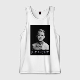 Мужская майка хлопок с принтом Lil Peep - 109 в городе Новоалтайск, 100% хлопок |  | lil peep | лил пип | маленький пип