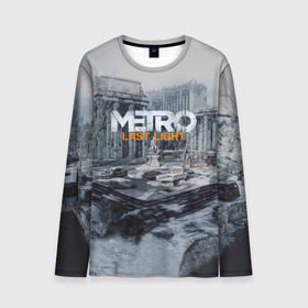 Мужской лонгслив 3D с принтом METRO Last Light в городе Новоалтайск, 100% полиэстер | длинные рукава, круглый вырез горловины, полуприлегающий силуэт | Тематика изображения на принте: 2033 | exodus | last | light | metro | апокалипсис | зомби | метро | монстр