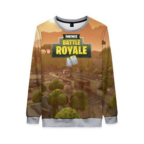 Женский свитшот 3D с принтом Fortnite Battle Royale в городе Новоалтайск, 100% полиэстер с мягким внутренним слоем | круглый вырез горловины, мягкая резинка на манжетах и поясе, свободная посадка по фигуре | 99 problem | 99 problems | abstract | battle | black | fortnite | heroes | royale | survival | абстракция | битва | королевская | королей | фартнайт | фортнайт | фортнит | черная