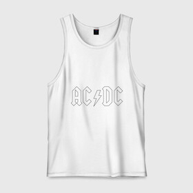 Мужская майка хлопок с принтом AC/DC в городе Новоалтайск, 100% хлопок |  | ac dc | acdc | high voltage | ангус | металл | рок | фсвс | эй си ди си | эйсидиси | янг