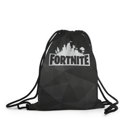 Рюкзак-мешок 3D с принтом Fortnite Black Abstract в городе Новоалтайск, 100% полиэстер | плотность ткани — 200 г/м2, размер — 35 х 45 см; лямки — толстые шнурки, застежка на шнуровке, без карманов и подкладки | 99 problem | 99 problems | abstract | battle | black | fortnite | heroes | royale | survival | абстракция | битва | королевская | королей | фартнайт | фортнайт | фортнит | черная
