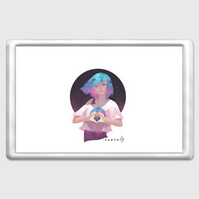 Магнит 45*70 с принтом Earth - CHAN  Земля - Чан в городе Новоалтайск, Пластик | Размер: 78*52 мм; Размер печати: 70*45 | anume | chan | eartg | nasa | анимэ | земля | космос | наса | планета | тян | чан