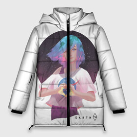 Женская зимняя куртка 3D с принтом Earth - CHAN Земля - Чан в городе Новоалтайск, верх — 100% полиэстер; подкладка — 100% полиэстер; утеплитель — 100% полиэстер | длина ниже бедра, силуэт Оверсайз. Есть воротник-стойка, отстегивающийся капюшон и ветрозащитная планка. 

Боковые карманы с листочкой на кнопках и внутренний карман на молнии | anume | chan | eartg | nasa | анимэ | земля | космос | наса | планета | тян | чан