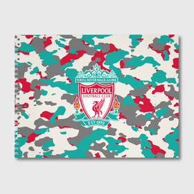 Альбом для рисования с принтом FC Liverpool в городе Новоалтайск, 100% бумага
 | матовая бумага, плотность 200 мг. | Тематика изображения на принте: england | football | liverpool fc | logo | sport | англия | арт | камуфляж | ливерпуль | лига | лого | милитари | спорт | текстура | фк | футбол | футбольный клуб | эмблема