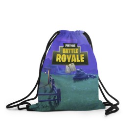 Рюкзак-мешок 3D с принтом Fortnite Night в городе Новоалтайск, 100% полиэстер | плотность ткани — 200 г/м2, размер — 35 х 45 см; лямки — толстые шнурки, застежка на шнуровке, без карманов и подкладки | Тематика изображения на принте: 99 problem | 99 problems | abstract | battle | black | fortnite | heroes | night | royale | survival | абстракция | битва | королевская | королей | ночь | фартнайт | фортнайт | фортнит | черная