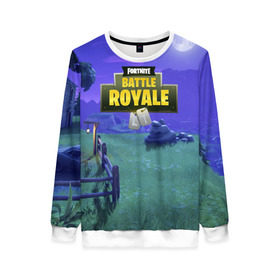 Женский свитшот 3D с принтом Fortnite Night в городе Новоалтайск, 100% полиэстер с мягким внутренним слоем | круглый вырез горловины, мягкая резинка на манжетах и поясе, свободная посадка по фигуре | 99 problem | 99 problems | abstract | battle | black | fortnite | heroes | night | royale | survival | абстракция | битва | королевская | королей | ночь | фартнайт | фортнайт | фортнит | черная
