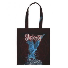 Сумка 3D повседневная с принтом Slipknot в городе Новоалтайск, 100% полиэстер | Плотность: 200 г/м2; Размер: 34×35 см; Высота лямок: 30 см | slipknot | слипкнот