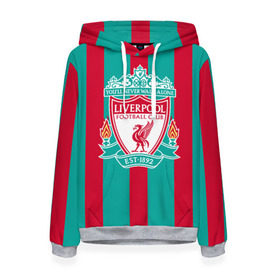 Женская толстовка 3D с принтом Liverpool FC в городе Новоалтайск, 100% полиэстер  | двухслойный капюшон со шнурком для регулировки, мягкие манжеты на рукавах и по низу толстовки, спереди карман-кенгуру с мягким внутренним слоем. | england | football | liverpool fc | logo | sport | англия | арт | ливерпуль | лига | лого | спорт | текстура | фк | футбол | футбольный клуб | эмблема