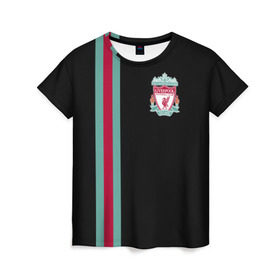 Женская футболка 3D с принтом Liverpool FC в городе Новоалтайск, 100% полиэфир ( синтетическое хлопкоподобное полотно) | прямой крой, круглый вырез горловины, длина до линии бедер | england | football | liverpool fc | logo | sport | англия | арт | ливерпуль | лига | лого | спорт | текстура | фк | футбол | футбольный клуб | эмблема
