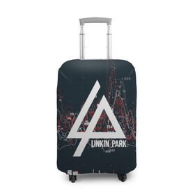 Чехол для чемодана 3D с принтом Linkin Park Music в городе Новоалтайск, 86% полиэфир, 14% спандекс | двустороннее нанесение принта, прорези для ручек и колес | linkin park | logo | music | pop | rock | usa | альтернатива | америка | металл | музыка | музыкальный | поп | рок | честер беннингтон