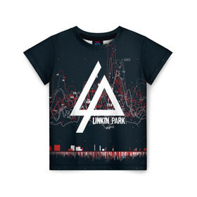 Детская футболка 3D с принтом Linkin Park Music в городе Новоалтайск, 100% гипоаллергенный полиэфир | прямой крой, круглый вырез горловины, длина до линии бедер, чуть спущенное плечо, ткань немного тянется | linkin park | logo | music | pop | rock | usa | альтернатива | америка | металл | музыка | музыкальный | поп | рок | честер беннингтон