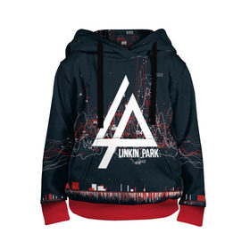 Детская толстовка 3D с принтом Linkin Park Music в городе Новоалтайск, 100% полиэстер | двухслойный капюшон со шнурком для регулировки, мягкие манжеты на рукавах и по низу толстовки, спереди карман-кенгуру с мягким внутренним слоем | linkin park | logo | music | pop | rock | usa | альтернатива | америка | металл | музыка | музыкальный | поп | рок | честер беннингтон