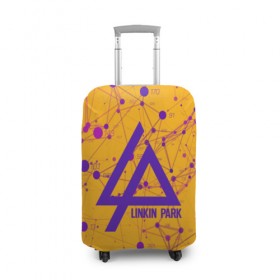 Чехол для чемодана 3D с принтом linkin park в городе Новоалтайск, 86% полиэфир, 14% спандекс | двустороннее нанесение принта, прорези для ручек и колес | linkin park | logo | music | pop | rock | usa | альтернатива | америка | металл | музыка | музыкальный | поп | рок | честер беннингтон