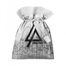 Подарочный 3D мешок с принтом Linkin Park black&gray 2018 в городе Новоалтайск, 100% полиэстер | Размер: 29*39 см | 