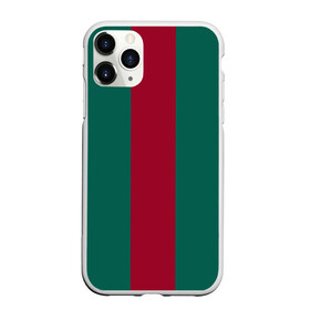 Чехол для iPhone 11 Pro матовый с принтом Зеленый бордовый в городе Новоалтайск, Силикон |  | gucci | гучи | гуччи | полосы