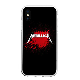 Чехол для iPhone XS Max матовый с принтом Metallica в городе Новоалтайск, Силикон | Область печати: задняя сторона чехла, без боковых панелей | band | blood | metal | metallica | music | rock | атрибутика | группа | кровь | метал | музыка | рок