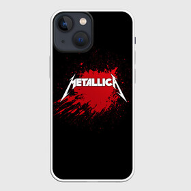 Чехол для iPhone 13 mini с принтом Metallica в городе Новоалтайск,  |  | band | blood | metal | metallica | music | rock | атрибутика | группа | кровь | метал | музыка | рок