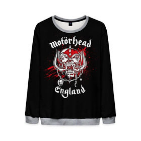 Мужской свитшот 3D с принтом Motorhead в городе Новоалтайск, 100% полиэстер с мягким внутренним слоем | круглый вырез горловины, мягкая резинка на манжетах и поясе, свободная посадка по фигуре | band | blood | metal | motorhead | music | rock | атрибутика | группа | кровь | метал | музыка | рок
