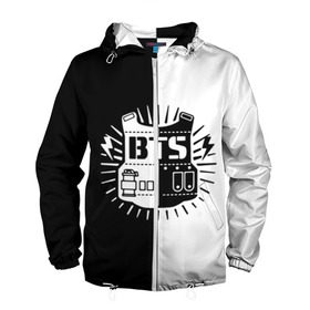 Мужская ветровка 3D с принтом Bangtan Boys в городе Новоалтайск, 100% полиэстер | подол и капюшон оформлены резинкой с фиксаторами, два кармана без застежек по бокам, один потайной карман на груди | bangtan boys | bts | j hope | jimin | jin | jungkook | k pop | rm | sonyeondan | suga | v | бойз бойс | бойскауты | бтс бенгтан. бангтан | группа | к поп | корейская | пуленепробиваемые | хип хоп