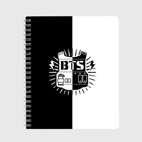 Тетрадь с принтом Bangtan Boys в городе Новоалтайск, 100% бумага | 48 листов, плотность листов — 60 г/м2, плотность картонной обложки — 250 г/м2. Листы скреплены сбоку удобной пружинной спиралью. Уголки страниц и обложки скругленные. Цвет линий — светло-серый
 | bangtan boys | bts | j hope | jimin | jin | jungkook | k pop | rm | sonyeondan | suga | v | бойз бойс | бойскауты | бтс бенгтан. бангтан | группа | к поп | корейская | пуленепробиваемые | хип хоп