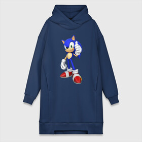 Платье-худи хлопок с принтом Modern Sonic в городе Новоалтайск,  |  | sonic | соник