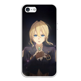 Чехол для iPhone 5/5S матовый с принтом Violet Evergarden в городе Новоалтайск, Силикон | Область печати: задняя сторона чехла, без боковых панелей | anime | violet evergarden | аниме | вайолет эвергарден