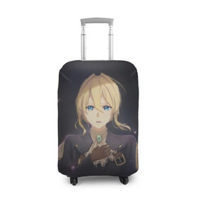 Чехол для чемодана 3D с принтом Violet Evergarden в городе Новоалтайск, 86% полиэфир, 14% спандекс | двустороннее нанесение принта, прорези для ручек и колес | anime | violet evergarden | аниме | вайолет эвергарден
