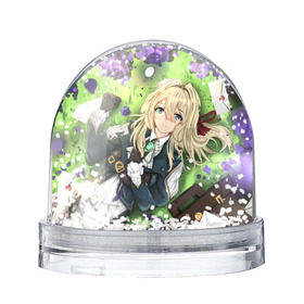 Снежный шар с принтом Violet Evergarden в городе Новоалтайск, Пластик | Изображение внутри шара печатается на глянцевой фотобумаге с двух сторон | anime | violet evergarden | аниме | вайолет эвергарден