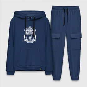 Мужской костюм хлопок с толстовкой с принтом Liverpool FC в городе Новоалтайск,  |  | england | football | liverpool fc | logo | sport | англия | ливерпуль | лига | лого | спорт | фк | футбол | футбольный клуб | эмблема