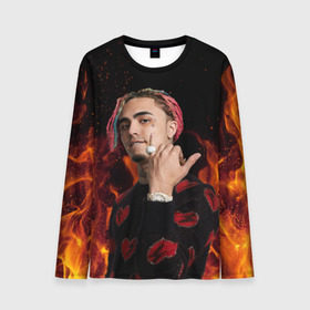 Мужской лонгслив 3D с принтом Lil Pump - 103 в городе Новоалтайск, 100% полиэстер | длинные рукава, круглый вырез горловины, полуприлегающий силуэт | eskeetit | esskeetit | lil pump | pamp | pump | лил памп | маленький насос | насос | памп | эшкере | эшкереее | эщкэрэ