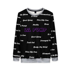 Женский свитшот 3D с принтом Lil Pump - 108 в городе Новоалтайск, 100% полиэстер с мягким внутренним слоем | круглый вырез горловины, мягкая резинка на манжетах и поясе, свободная посадка по фигуре | eskeetit | gucci gang | lil pump | pamp | pump | лил памп | маленький насос | насос | памп | эшкере | эшкереее | эщкере | эщкэрэ