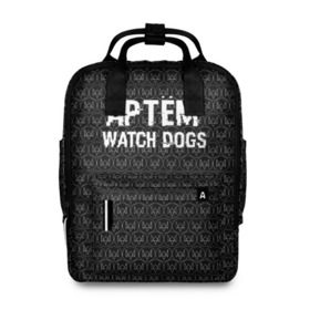 Женский рюкзак 3D с принтом Артём Watch Dogs в городе Новоалтайск, 100% полиэстер | лямки с регулируемой длиной, сверху ручки, чтобы рюкзак нести как сумку. Основное отделение закрывается на молнию, как и внешний карман. Внутри два дополнительных кармана, один из которых закрывается на молнию. По бокам два дополнительных кармашка, куда поместится маленькая бутылочка
 | game | name | watch dogs | watch dogs 2 | артём | город | девушка | дрон | игры | имена | компьютеры | пистолет | телефон | технологии | хакер