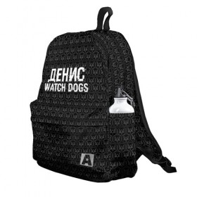 Рюкзак 3D с принтом Денис Watch Dogs в городе Новоалтайск, 100% полиэстер | лямки с регулируемой длиной, сверху петелька, чтобы рюкзак можно было повесить на вешалку. Основное отделение закрывается на молнию, как и внешний карман. Внутри два дополнительных кармана, один из которых закрывается на молнию. По бокам два дополнительных кармашка | Тематика изображения на принте: game | name | watch dogs | watch dogs 2 | город | девушка | денис | дрон | игры | имена | компьютеры | пистолет | телефон | технологии | хакер