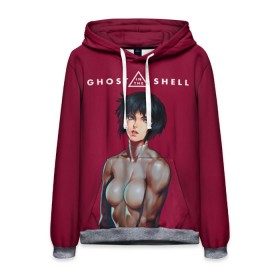 Мужская толстовка 3D с принтом Ghost in the shell в городе Новоалтайск, 100% полиэстер | двухслойный капюшон со шнурком для регулировки, мягкие манжеты на рукавах и по низу толстовки, спереди карман-кенгуру с мягким внутренним слоем. | 