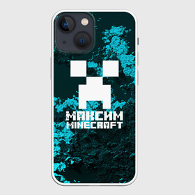 Чехол для iPhone 13 mini с принтом Максим в стиле Minecraft в городе Новоалтайск,  |  | game | minecraft | minecraft nature | minecraft skin | minectaft skins | mobs | name | underground | имена | крипер | майн крафт | максим